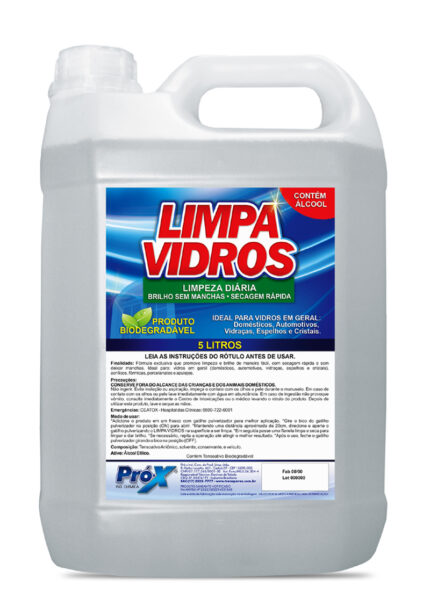 LIMPA VIDROS PRÓ-X® - 5 Litros